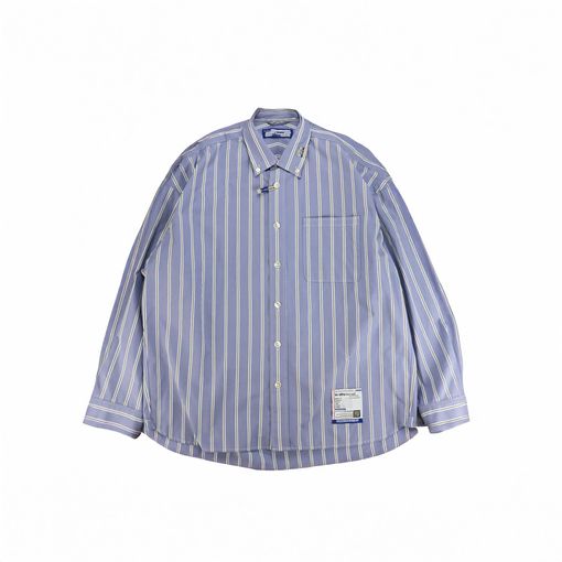Maison MIHARA YASUHIRO in��stru(men-tal). COTTON HIGH DENSITY STRIPE LS SHIRTS �饤�ȥ֥롼 I16SH111