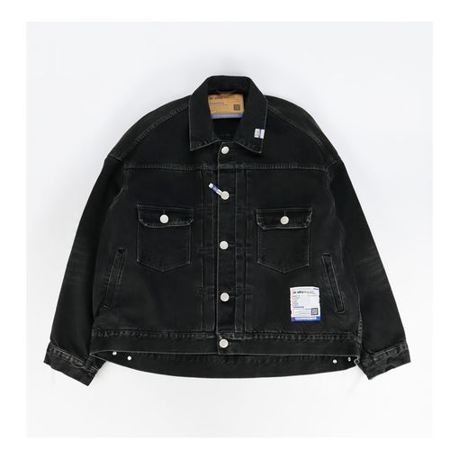 Maison MIHARA YASUHIRO in��stru(men-tal). HARD WASHED SELVAGE DENIM JACKET �֥�å� I16BL081