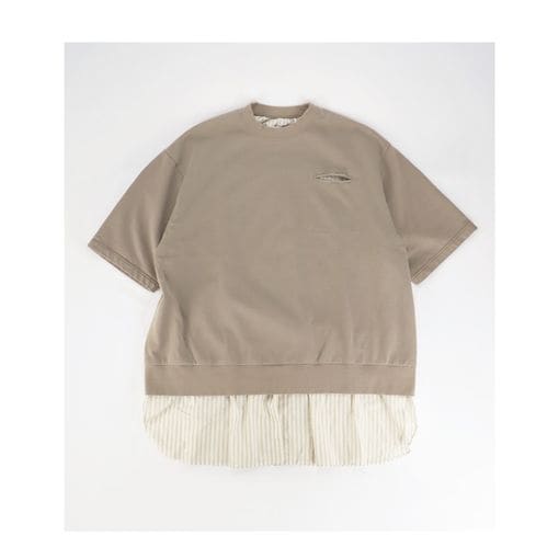 ��26SS��UNDERCOVER MEN'S PRE-COLLECTION ����������С���󥺥ץ쥳�쥯����� TEE/ST�����mixȾµPK�������å� �١����奰�졼 UP1F4803