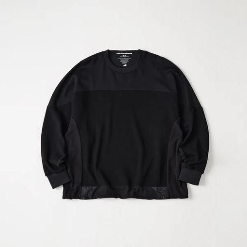 [26SS]White Mountaineering  �ۥ磻�ȥޥ���ƥ˥���� RAGLAN OVERSIZE PULLOVER BLACK BK2671504