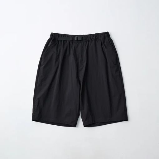 ��26SS��White Mountaineering  �ۥ磻�ȥޥ���ƥ˥���� WM �� Dickies WIDE SHORT PANTS BLACK WM2671409