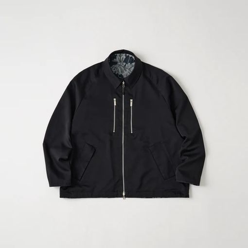 [26SS]White Mountaineering  �ۥ磻�ȥޥ���ƥ˥���� BOTANICAL PATTERN REVERSIBLE BLOUSON BLACK WM2671219