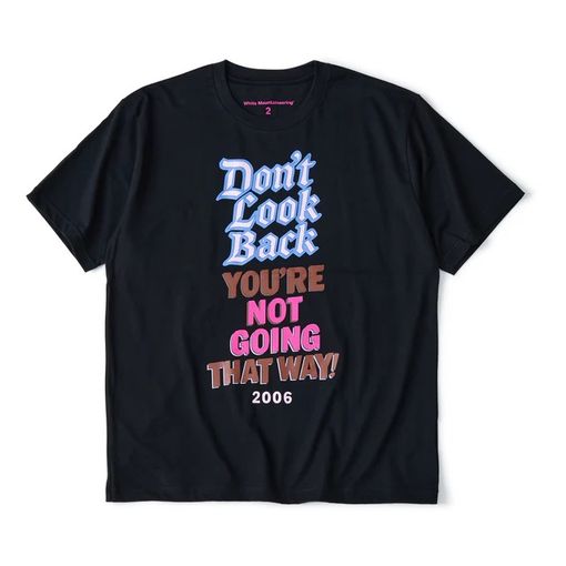 ��26SS��White Mountaineering  �ۥ磻�ȥޥ���ƥ˥���� VINTAGE T-SHIRT BLACK WM2671521