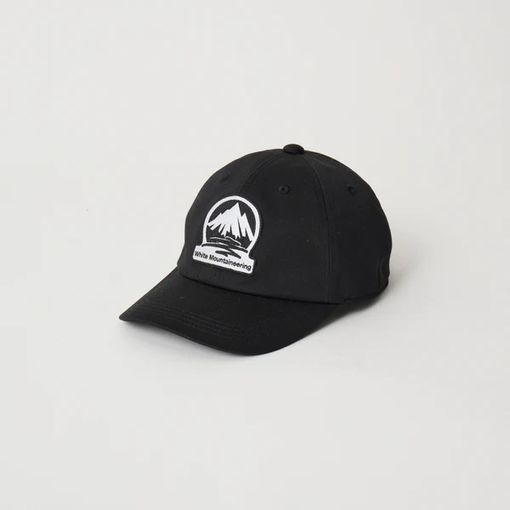 ��26SS��White Mountaineering  �ۥ磻�ȥޥ���ƥ˥���� BASEBALL CAP BLACK WM2671812