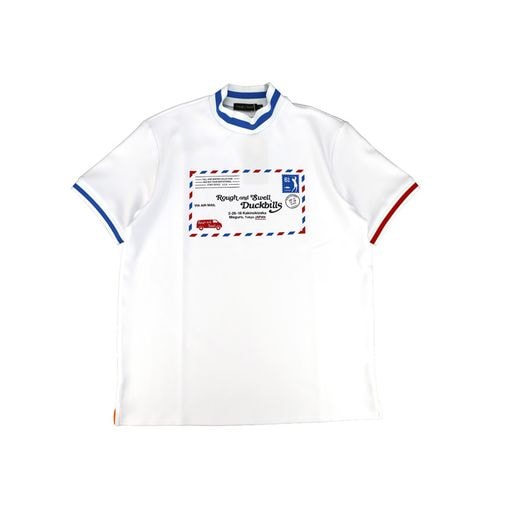 rough&swell ��ե���ɥ������� AIR MAIL MOCK ��å��ͥå� �ۥ磻�� RSM-26034