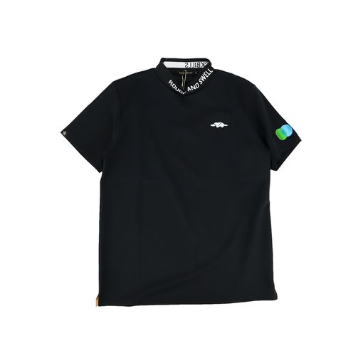 rough&swell ��ե���ɥ������� COLLAR LOGO MOCK ��å��ͥå� �֥�å� RSM-26036