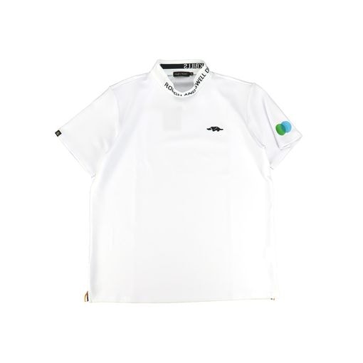 rough&swell ��ե���ɥ������� COLLAR LOGO MOCK ��å��ͥå� �ۥ磻�� RSM-26036