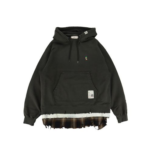 ��26SS��Maison MIHARA YASUHIRO �᥾�� �ߥϥ�䥹�ҥ� Triple Layered Hoodie �֥�å� J16HD751