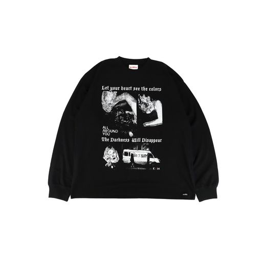 ��26SS��KAMIYA ���ߥ� "ALL AROUND YOU" Long-Sleeve T-shirt �֥�å� G16LT091