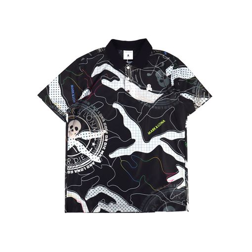��26SS��MARK&LONA �ޡ�������ɥ��� Axon Camo Mesh Performance Polo | MEN  �ݥ������ �֥�å� MLM-6A-AP04