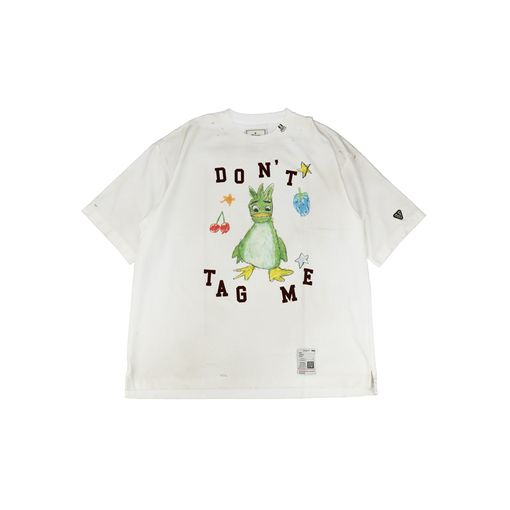 ��26AW��Maison MIHARA YASUHIRO �᥾�� �ߥϥ�䥹�ҥ� Leon Doodle Printed T-shirt �ۥ磻�� J17TS811