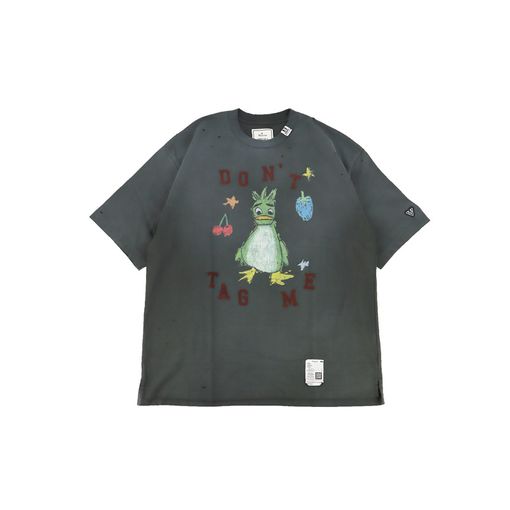 ��26AW��Maison MIHARA YASUHIRO �᥾�� �ߥϥ�䥹�ҥ� Leon Doodle Printed T-shirt �֥�å� J17TS811