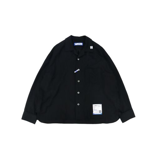 Maison MIHARA YASUHIRO in��stru(men-tal). RAYON NYLON LONG SLEEVE SHIRT �֥�å� I17SH141