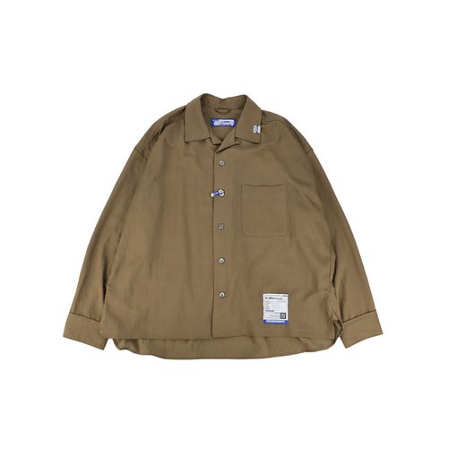 Maison MIHARA YASUHIRO in��stru(men-tal). RAYON NYLON LONG SLEEVE SHIRT �֥饦�� I17SH141