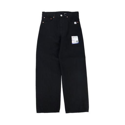 Maison MIHARA YASUHIRO in��stru(men-tal). ONE WASHED SELVAGE DENIM STRAIGHT PANTS �֥�å� I17PT025
