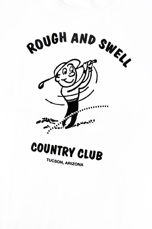 rough&swell ��ե���ɥ������� COUNTRY CLUB MOCK ��å��ͥå� �ۥ磻�� RSM-25027
