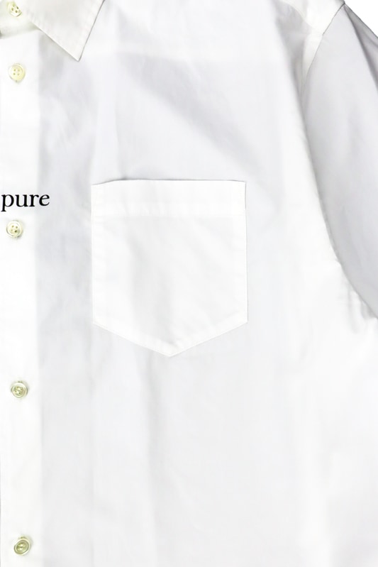 UNDERCOVER アンダーカバー Coブロード半袖シャツ MOTHER SKY ホワイト