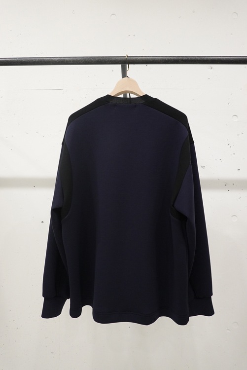 SALECULLNI  Bi Color Pullover NAVY 23-AW-002