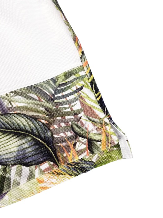 50OFFWhite Mountaineering ۥ磻ȥޥƥ˥ BOTANICAL PRINTED RAGLAN POLO SHIRT ܥ˥ 饰 ݥ ۥ磻 WM2071509