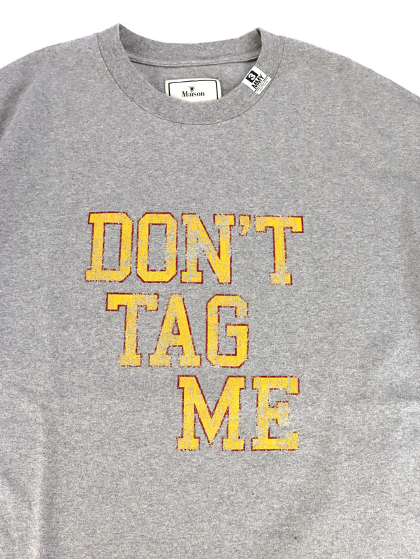 ��26SS��Maison MIHARA YASUHIRO �᥾�� �ߥϥ�䥹�ҥ� Don't Tag Me Printed T-shirt ���졼 J16TS842