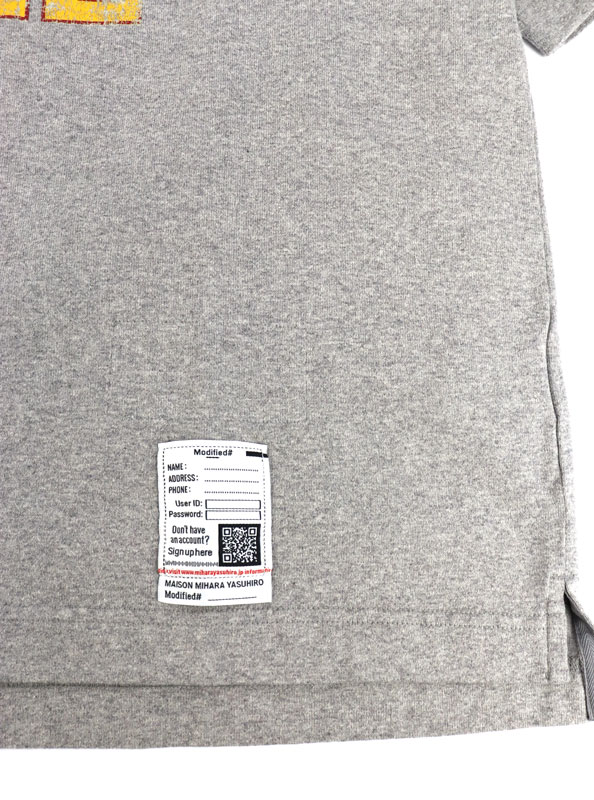 ��26SS��Maison MIHARA YASUHIRO �᥾�� �ߥϥ�䥹�ҥ� Don't Tag Me Printed T-shirt ���졼 J16TS842