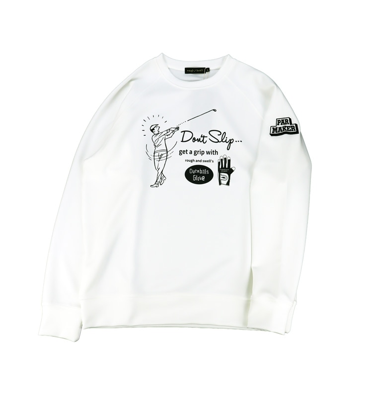 rough&swell ��ե���ɥ������� DON'T SLIP SWEAT �������å� �ۥ磻�� RSM-26201