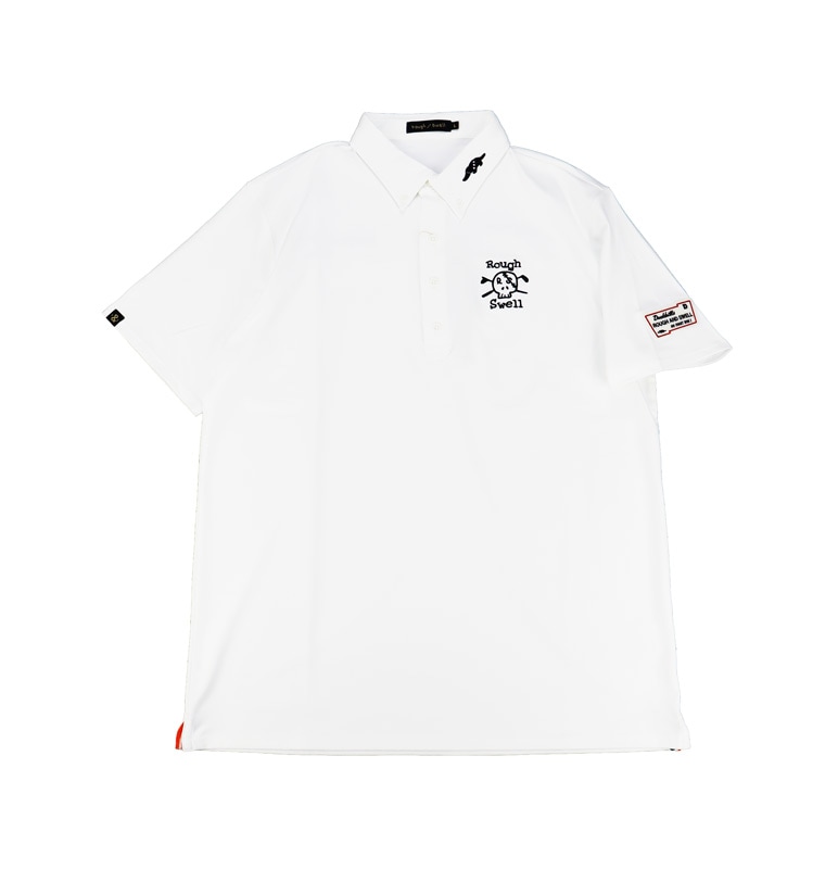 rough&swell ��ե���ɥ������� DOKURO TOUR POLO �ݥ������ �ۥ磻�� RSM-26215