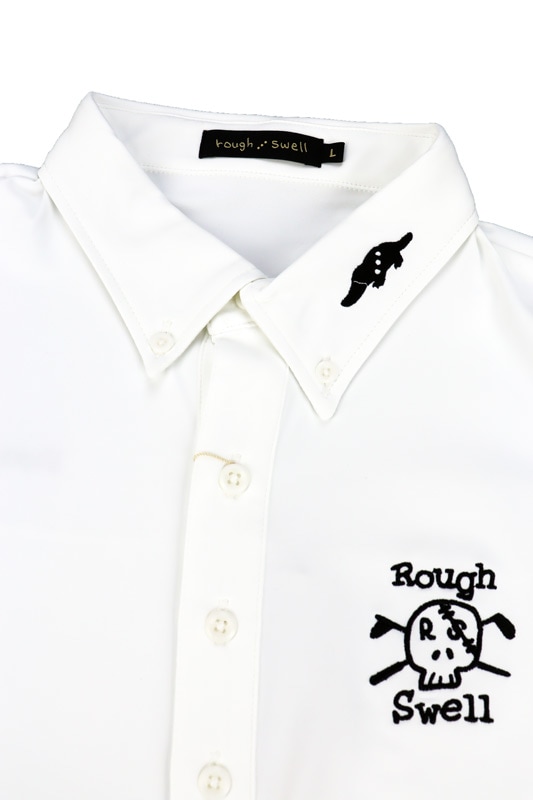 rough&swell ��ե���ɥ������� DOKURO TOUR POLO �ݥ������ �ۥ磻�� RSM-26215