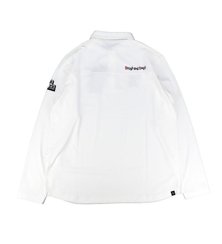 rough&swell ��ե���ɥ������� PARMAKER TOUR POLO L.S. �ݥ������ �ۥ磻�� RSM-26216