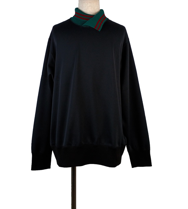 kolor beacon 長袖カットソー サイズ2　used kolor BEACON カラービーコン エステル裏毛カットソー ブラック 22WBM