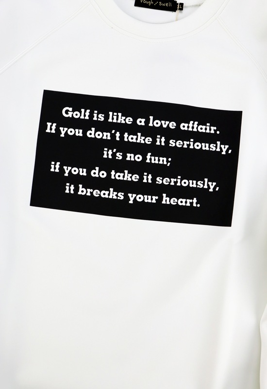 rough&swell ��ե���ɥ������� MESSAGE SWEAT �������å� �ۥ磻�� RSM-25202