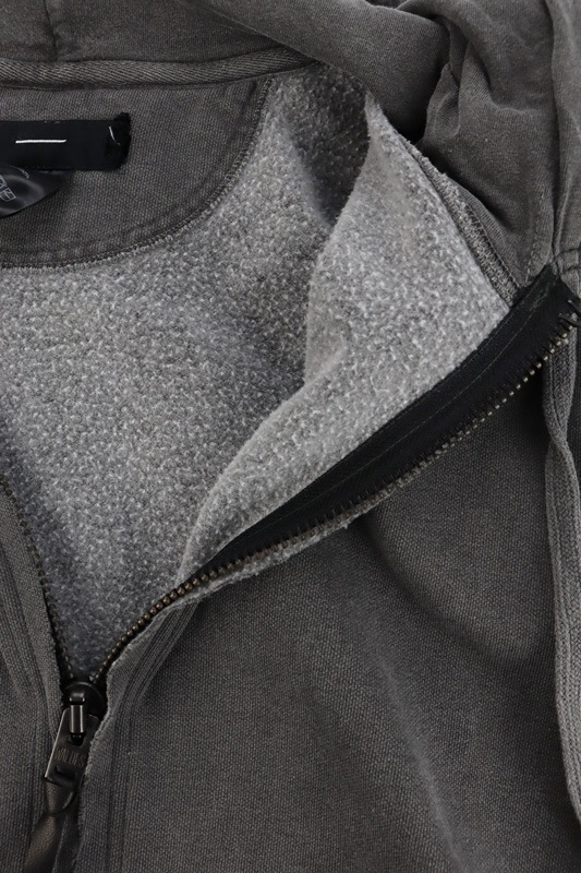 MINUS �ޥ��ʥ� Bootleg Zip Up Hoodie With Damaged(SIN) AGED BLACK M-P1-BG1