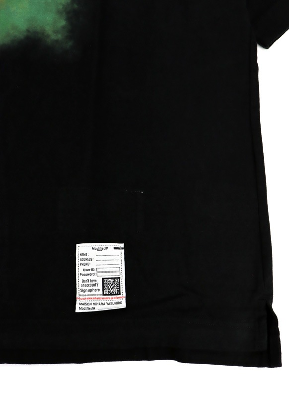 ��26SS��Maison MIHARA YASUHIRO �᥾�� �ߥϥ�䥹�ҥ� Leon Printed T-shirt �֥�å� J16TS861