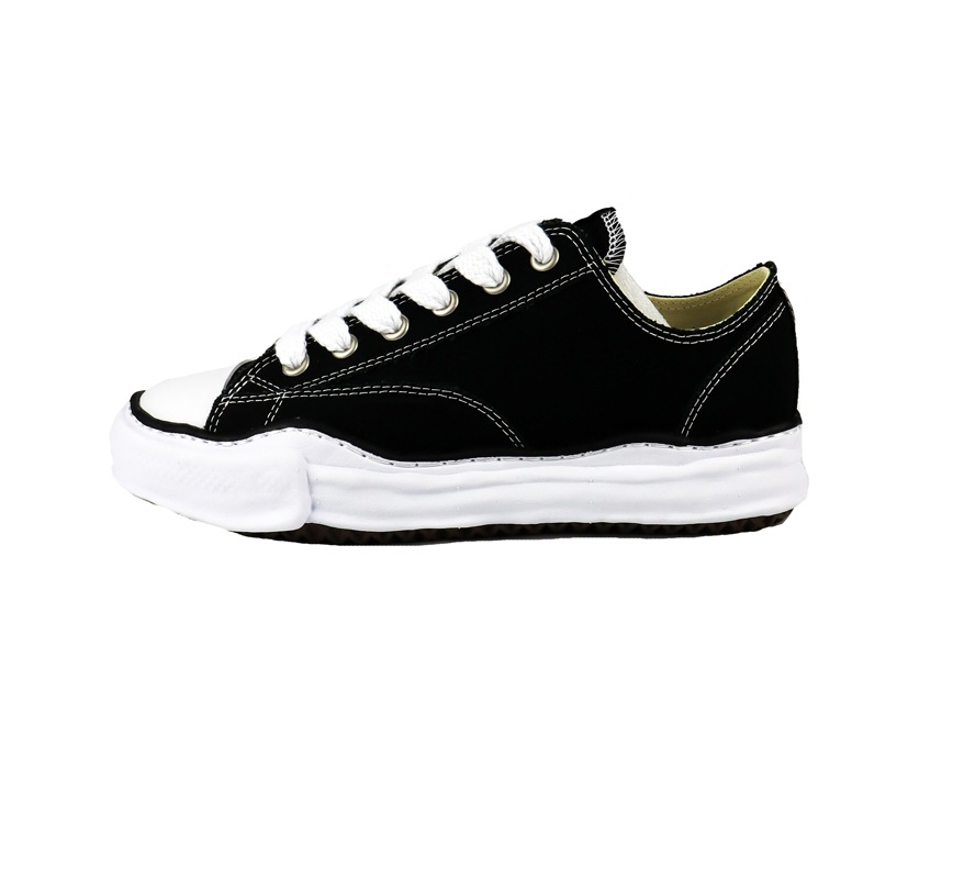 Maison MIHARA YASUHIRO �᥾�� �ߥϥ�䥹�ҥ� PETERSON LOW CANVAS ���ˡ����� �֥�å� A01FW702