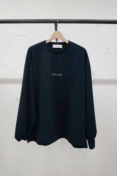 CULLNI クルニ CULLNI Logo Embroidery Long Tee GREEN 23-AW-035 の
