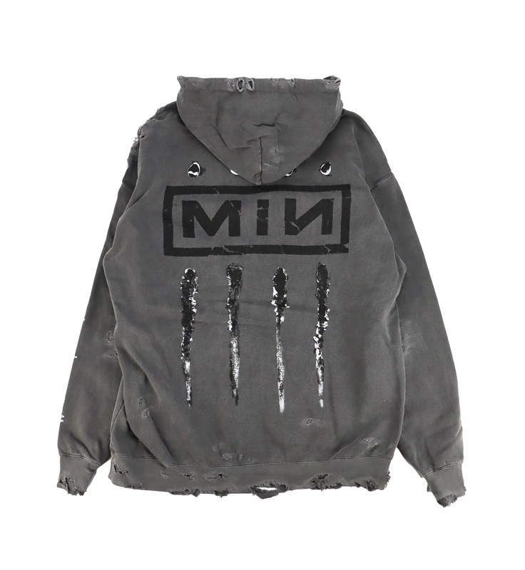 ［ー］MINUS マイナス Bootleg Hoodie(DAMAGED) MINUS - 【残りわずか】Bootleg Zip Up Hoodie With Damaged(SIN