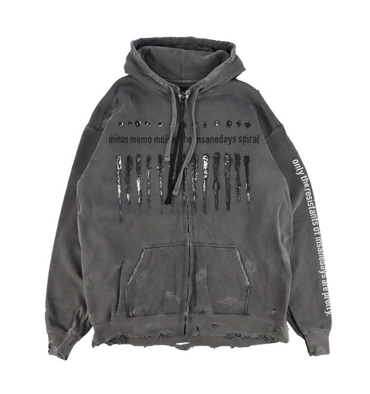 ［ー］MINUS マイナス Bootleg Hoodie(DAMAGED) MINUS - 【再販売通知受付可能】Bootleg Hoodie(DAMAGED) | ACRMTSM