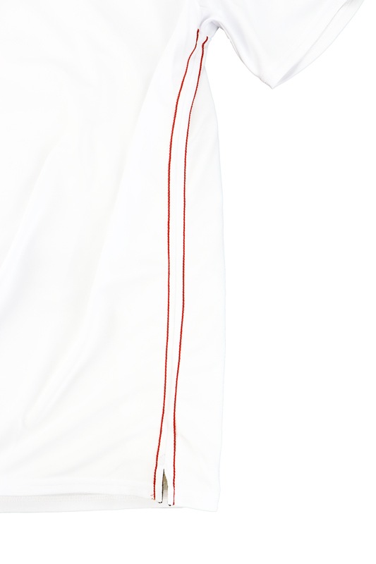 rough&swell ��ե���ɥ������� GLOBE SIDE LINE POLO �ݥ������ �ۥ磻�� RSM-25004