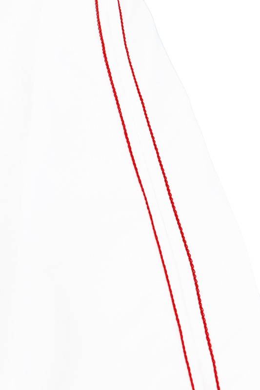 rough&swell ��ե���ɥ������� GLOBE SIDE LINE POLO �ݥ������ �ۥ磻�� RSM-25004