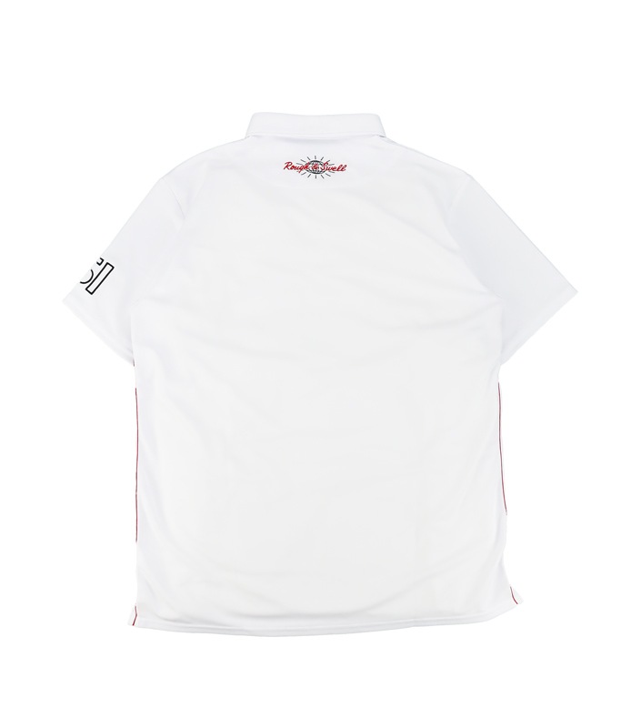 rough&swell ��ե���ɥ������� GLOBE SIDE LINE POLO �ݥ������ �ۥ磻�� RSM-25004
