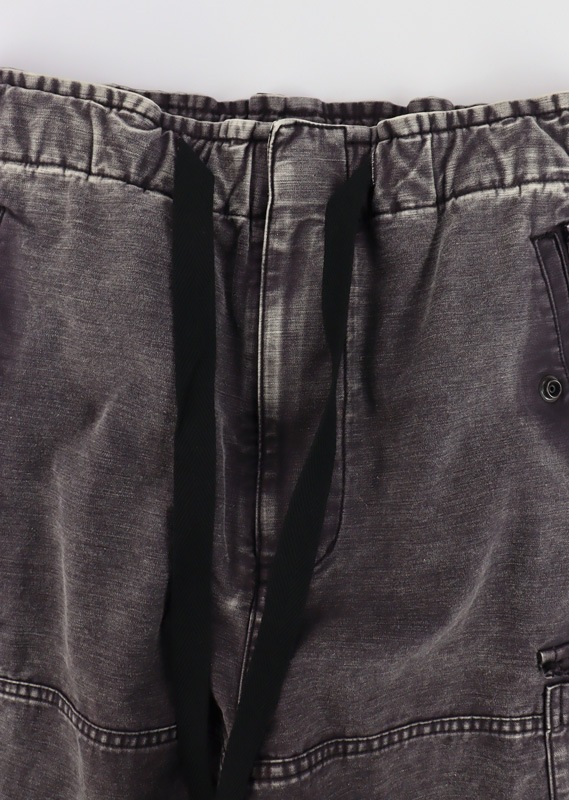 ��26SS��Maison MIHARA YASUHIRO �᥾�� �ߥϥ�䥹�ҥ� Cotton Satin Cargo Pants �֥�å� J16PT172