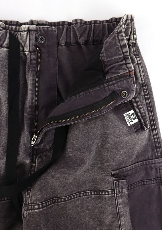 ��26SS��Maison MIHARA YASUHIRO �᥾�� �ߥϥ�䥹�ҥ� Cotton Satin Cargo Pants �֥�å� J16PT172