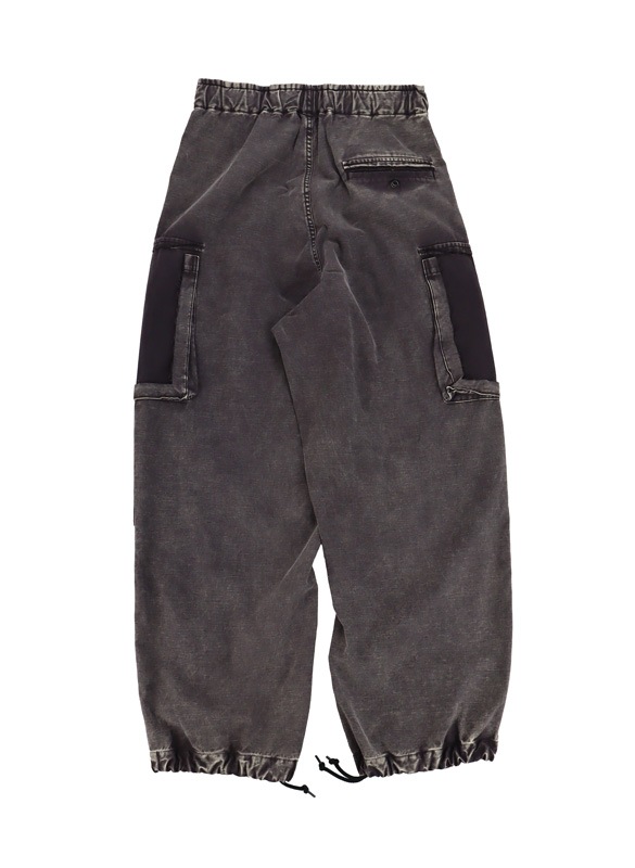 ��26SS��Maison MIHARA YASUHIRO �᥾�� �ߥϥ�䥹�ҥ� Cotton Satin Cargo Pants �֥�å� J16PT172