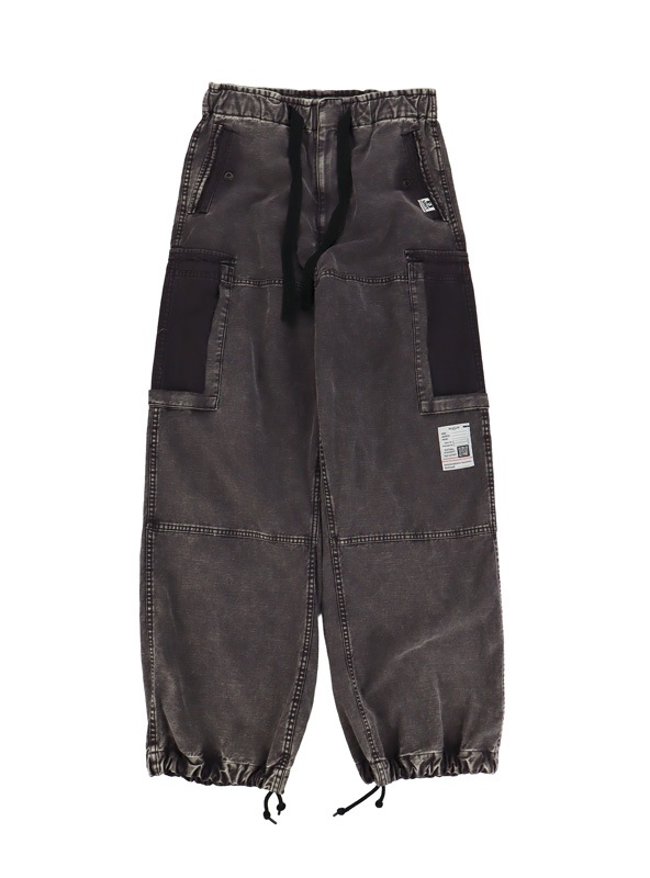 ��26SS��Maison MIHARA YASUHIRO �᥾�� �ߥϥ�䥹�ҥ� Cotton Satin Cargo Pants �֥�å� J16PT172