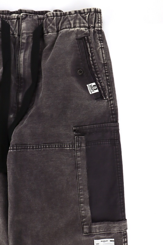 ��26SS��Maison MIHARA YASUHIRO �᥾�� �ߥϥ�䥹�ҥ� Cotton Satin Cargo Pants �֥�å� J16PT172