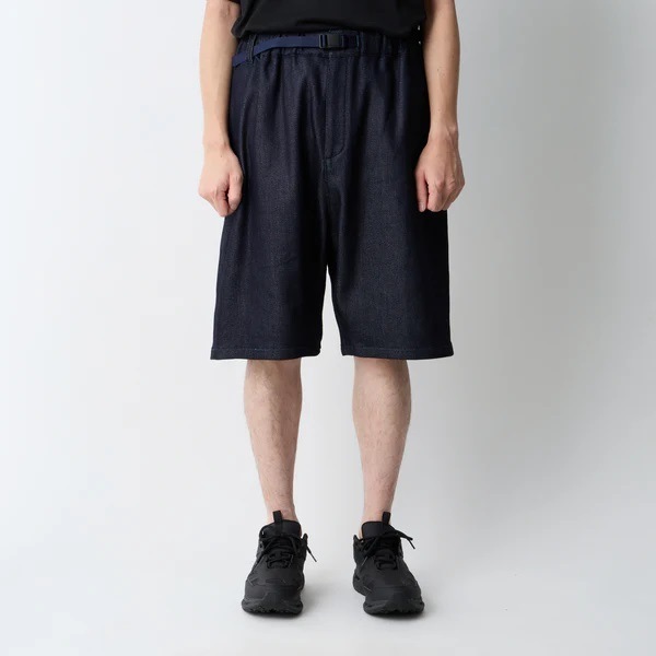 ��26SS��White Mountaineering  �ۥ磻�ȥޥ���ƥ˥���� WM �� Dickies DENIM WIDE SHORT PANTS INDIGO WM2671410