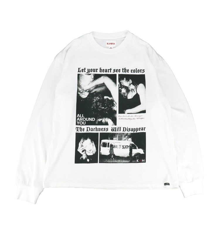 ��26SS��KAMIYA ���ߥ� "ALL AROUND YOU" Long-Sleeve T-shirt �ۥ磻�� G16LT091
