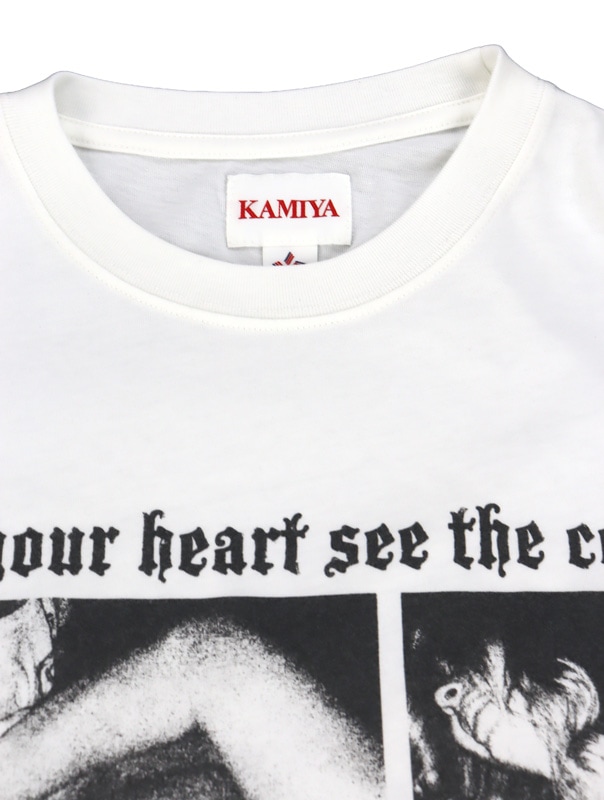 ��26SS��KAMIYA ���ߥ� "ALL AROUND YOU" Long-Sleeve T-shirt �ۥ磻�� G16LT091