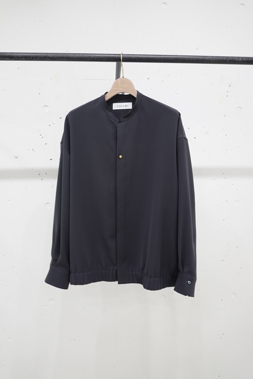 cullni/クルニ シャツ ブルゾン CULLNI クルニ Band Collar Shirt Blouson CHARCOAL 23-SS-015 の通販