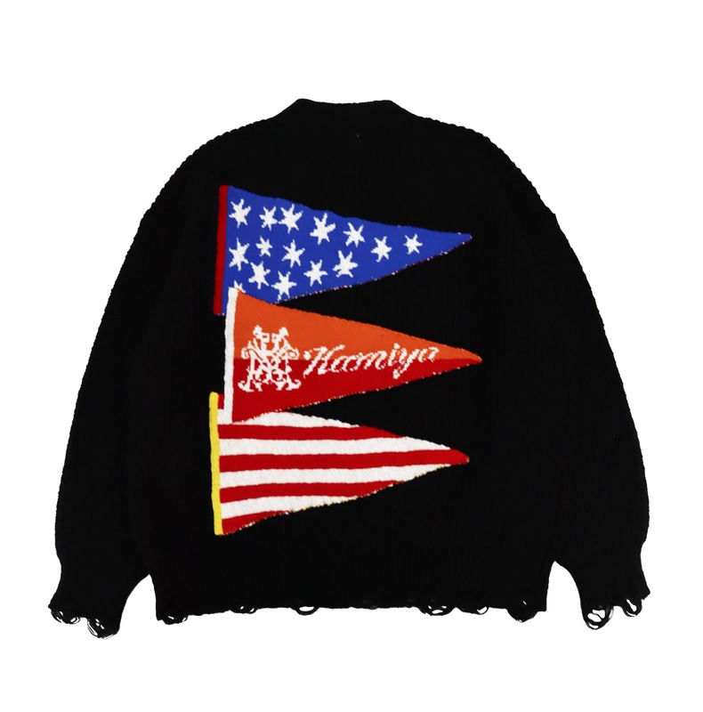 25SS】KAMIYA カミヤ Three Frag Knit Cardigan ブラック